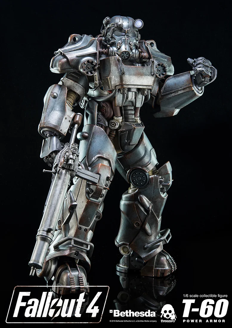 Fallout T-60 パワーアーマー カモフラージュ Fallout 1/6 T‐60 Camouflage Power Armor – threezero store